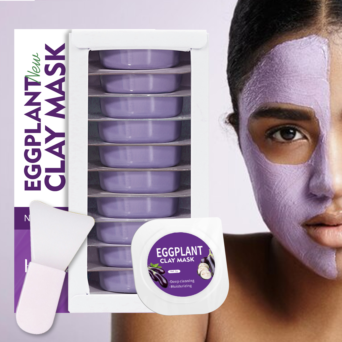 Mud Mask Kaolin - 5 جرام/0.17 أونصة * 10 قناع