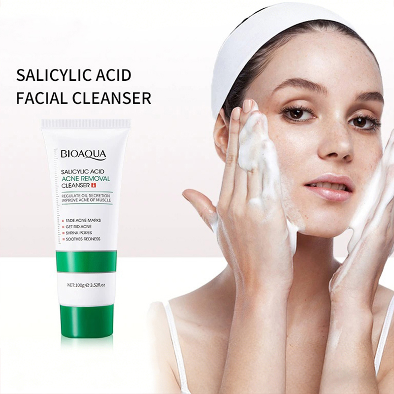 Skincare Bioaqua - منظف الوجه بحمض الساليسيليك من BIOAQUA،