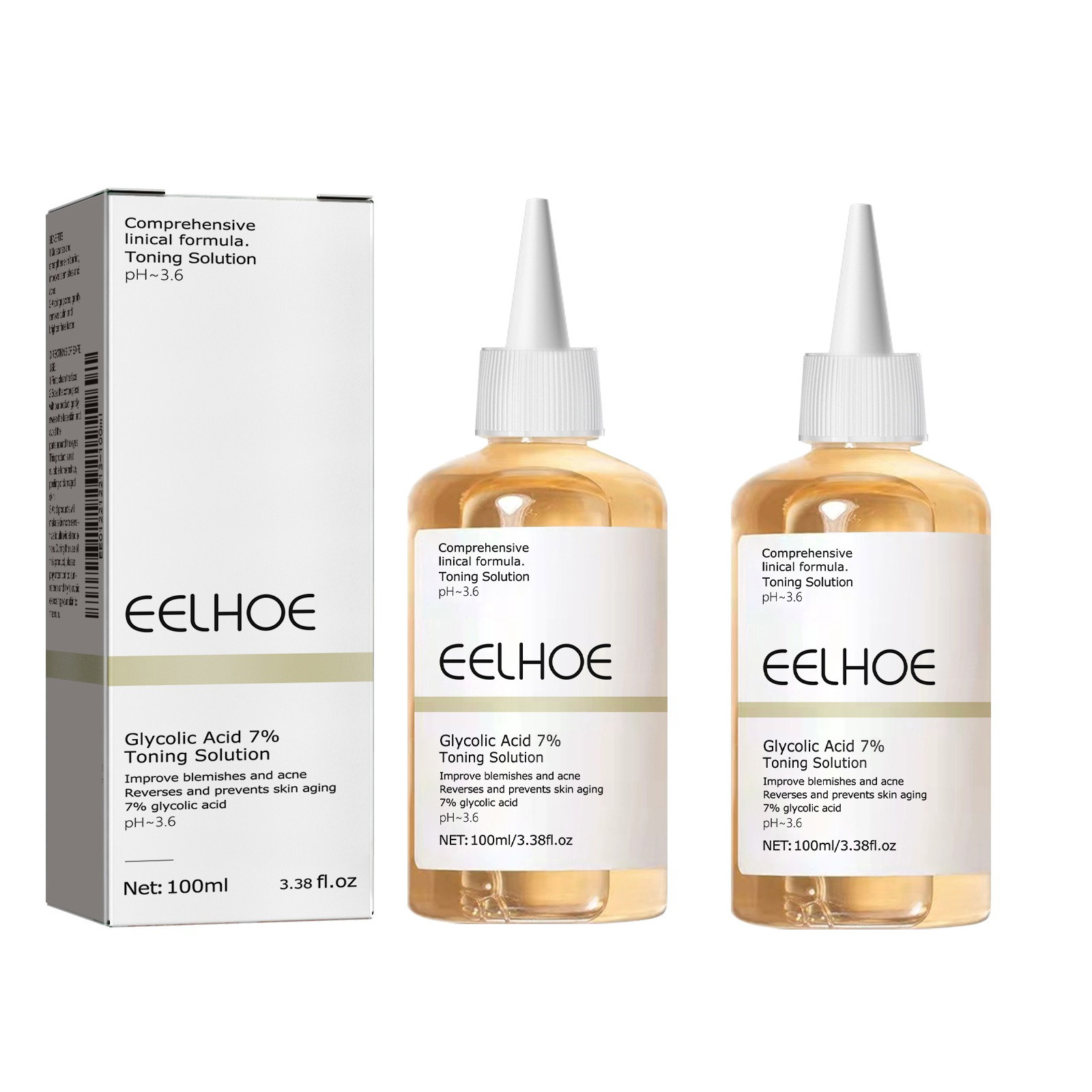 Lactic Acid Toner - حمض الجليكوليك 7% حل التنغيم مزيل