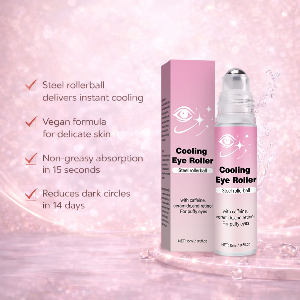 مُشرق تحت العين مع كرة معدنية  - مراجعة Caffeine Eye Serum وسعره