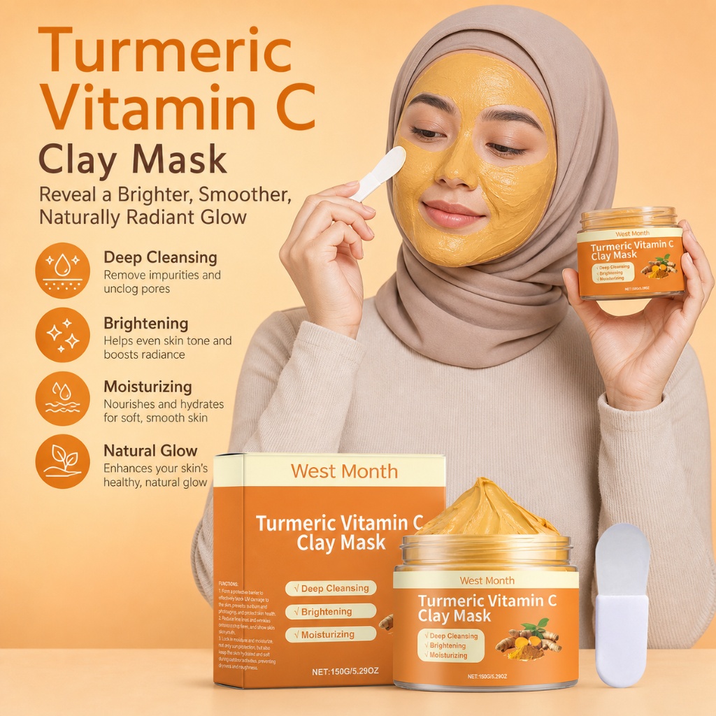 قناع الطين بالكركم وفيتامين سي - مراجعة Mud Mask Kaolin وسعره
