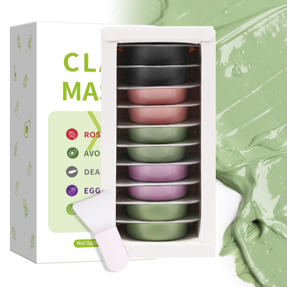 5 جرام * 10 قطعة مجموعة قناع ا - مراجعة Mud Mask Kaolin وسعره