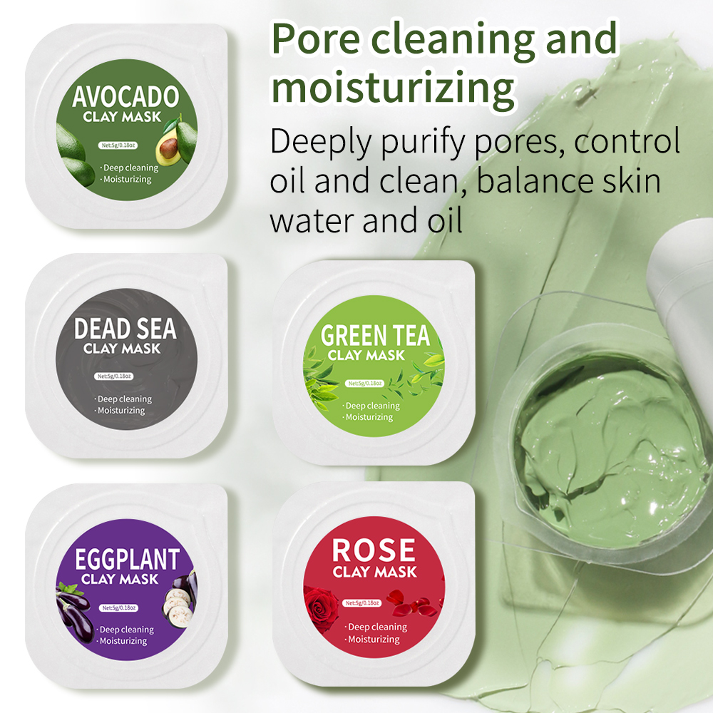 5 جرام * 10 قطعة مجموعة قناع ا - مراجعة Mud Mask Kaolin وسعره