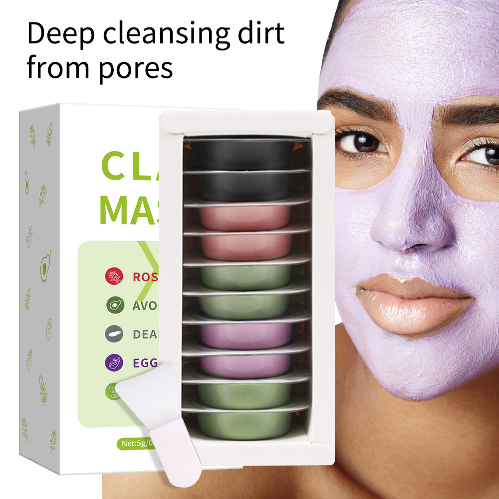 5 جرام * 10 قطعة مجموعة قناع ا - مراجعة Mud Mask Kaolin وسعره