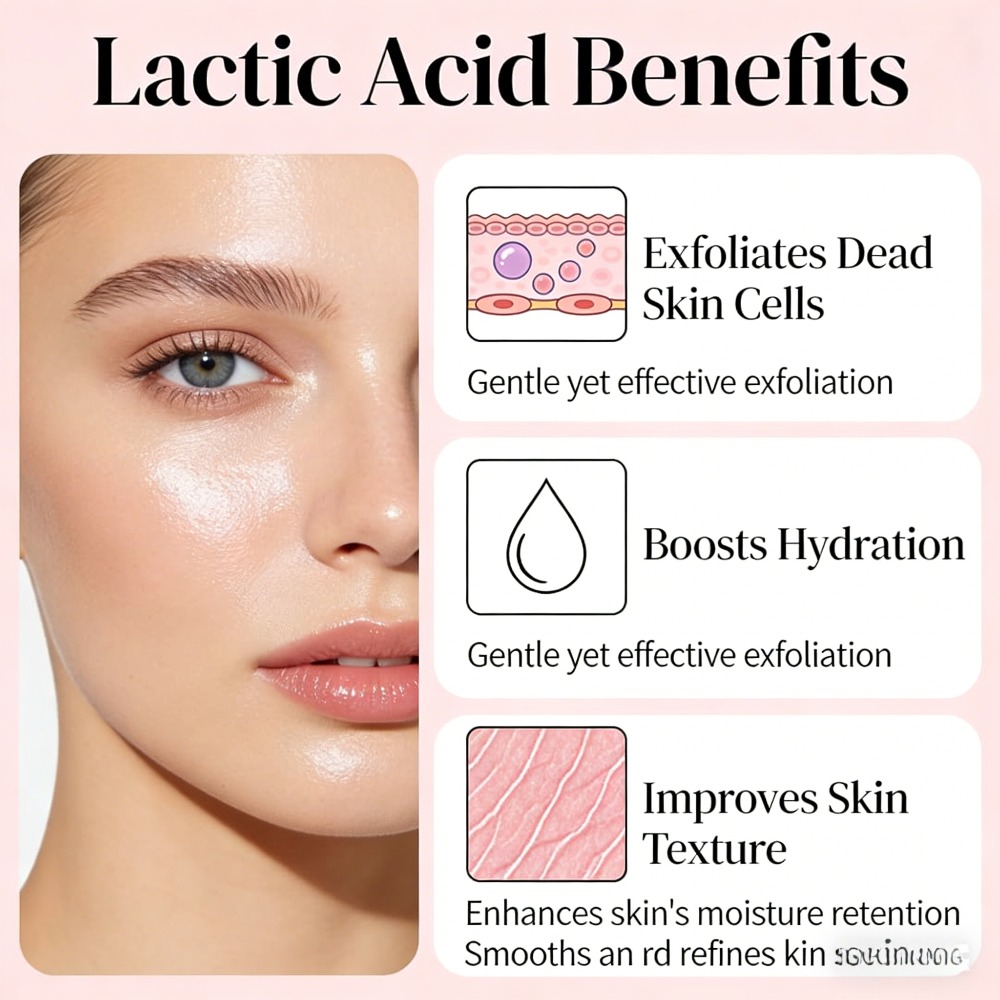 مسحوق حمض اللاكتيك بدرجة مستحض - مراجعة Lactic Acid Toner وسعره