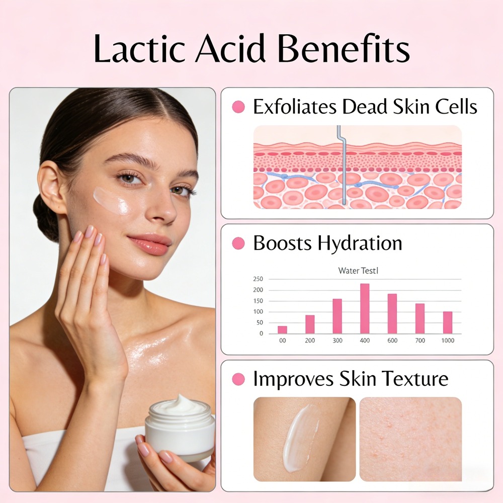 مسحوق حمض اللاكتيك بدرجة مستحض - مراجعة Lactic Acid Toner وسعره