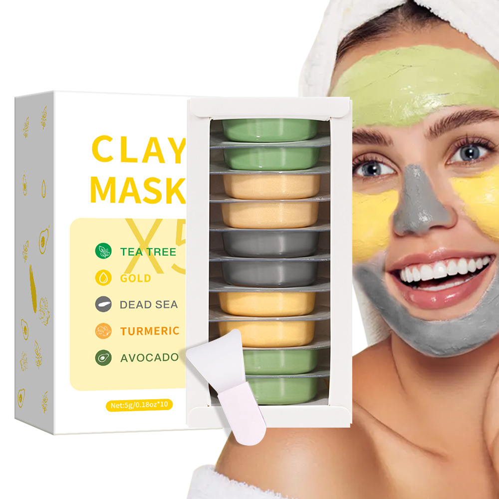 5 جرام * 10 قطعة مجموعة قناع ا - مراجعة Mud Mask Kaolin وسعره