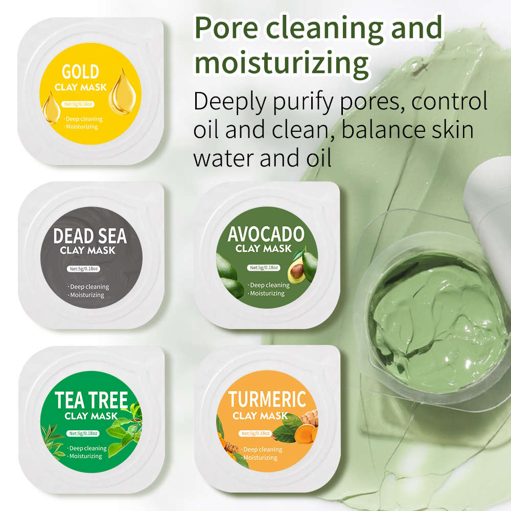 5 جرام * 10 قطعة مجموعة قناع ا - مراجعة Mud Mask Kaolin وسعره