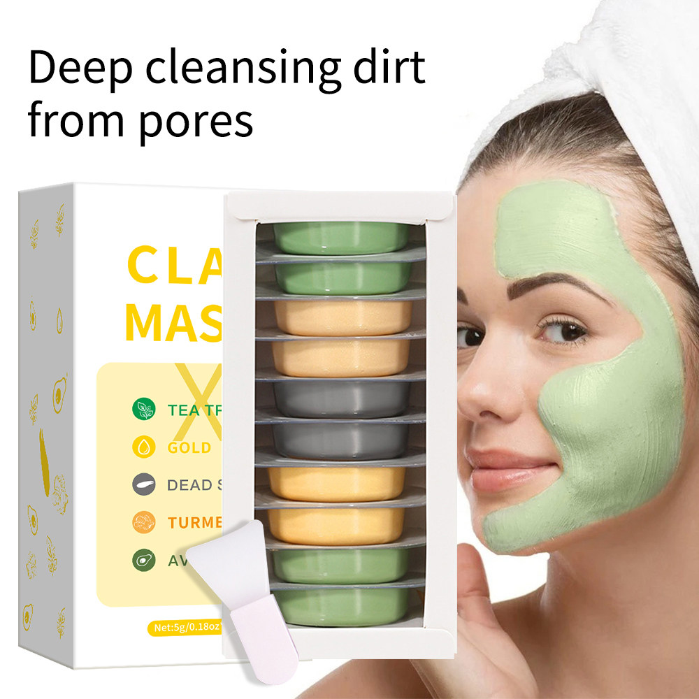5 جرام * 10 قطعة مجموعة قناع ا - مراجعة Mud Mask Kaolin وسعره