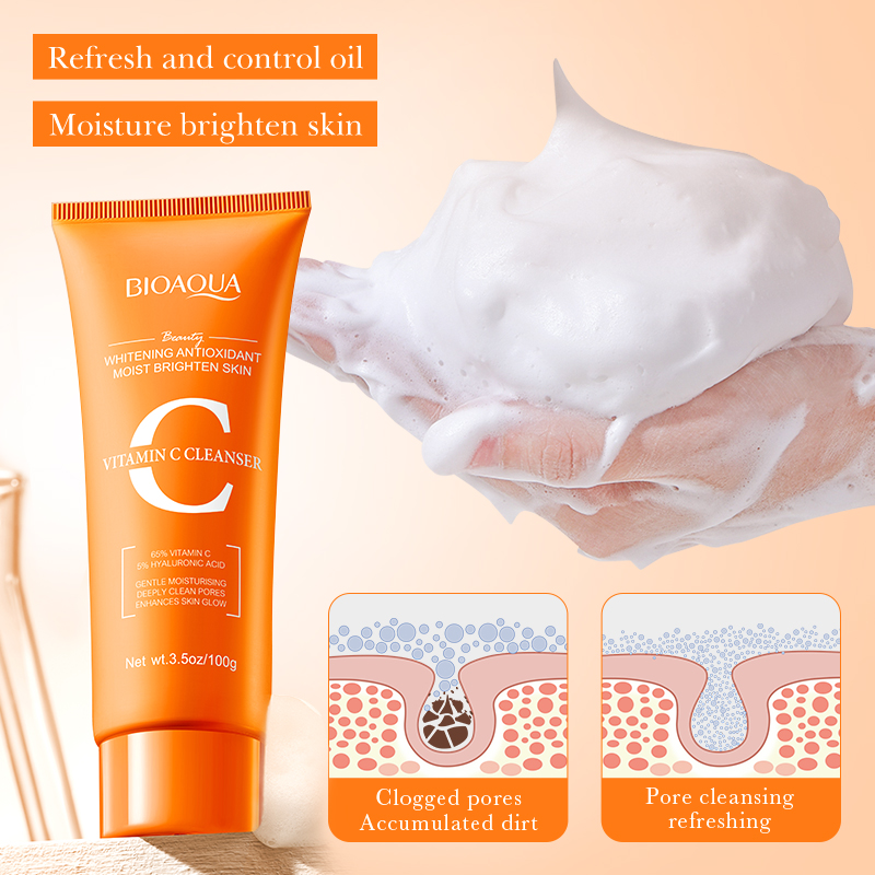 BIOAQUA فيتامين C منظف للوجه ت - مراجعة Skincare Bioaqua وسعره