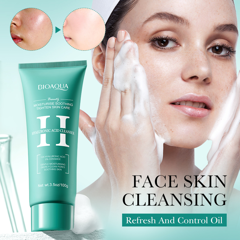 BIOAQUA حمض الهيالورونيك منظف  - مراجعة Skincare Bioaqua وسعره