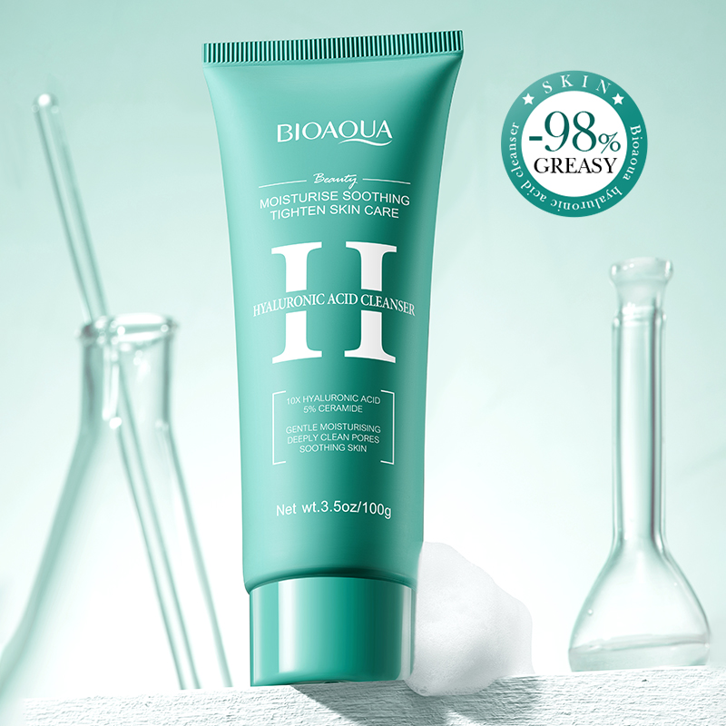BIOAQUA حمض الهيالورونيك منظف  - مراجعة Skincare Bioaqua وسعره